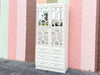 Palm Beach Faux Bamboo Mirrored Cabinet