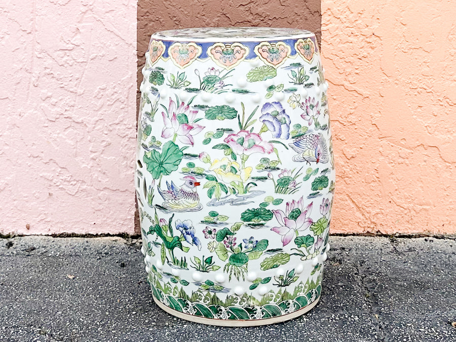 Chinoiserie Chic Garden Seat