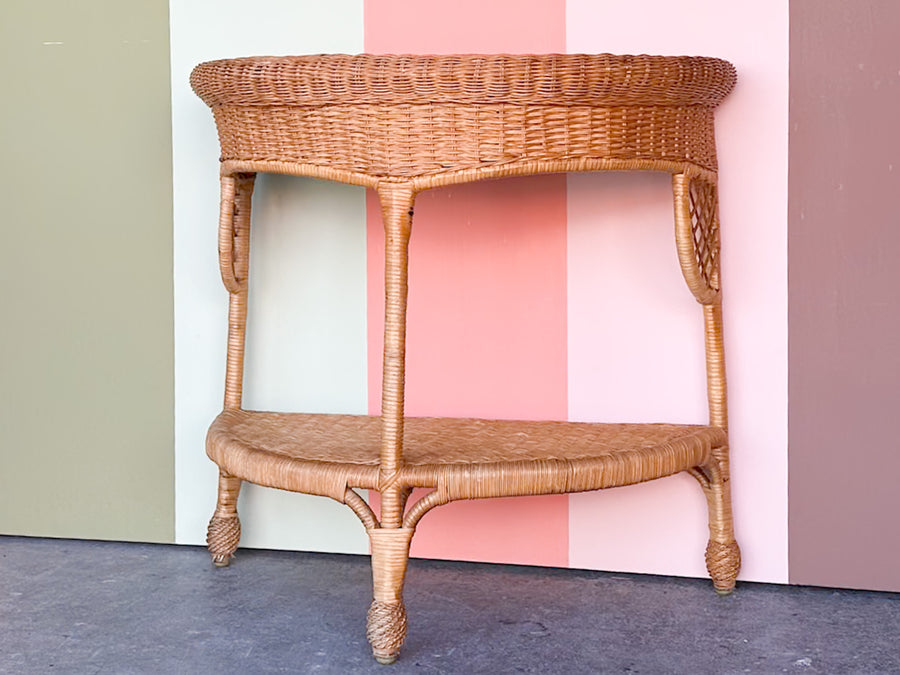 Cute Wicker Demilune