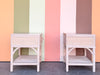 Pair of Coastal Chic Rattan and Wicker Nightstands