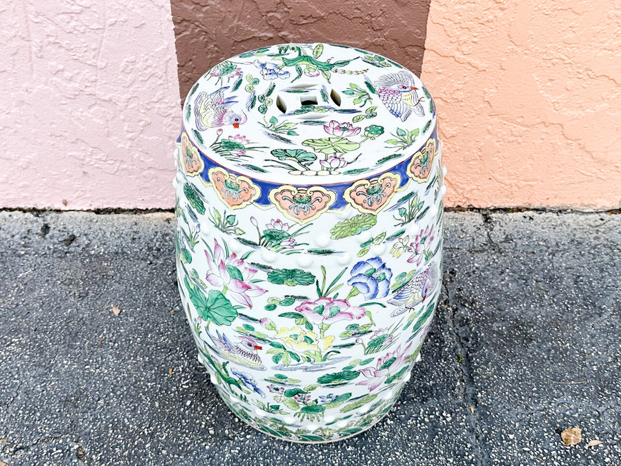 Chinoiserie Chic Garden Seat