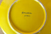 Set of Four Italian Yellow Flower Plates