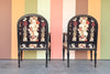 Pair of Shell Upholstered Arm Chairs