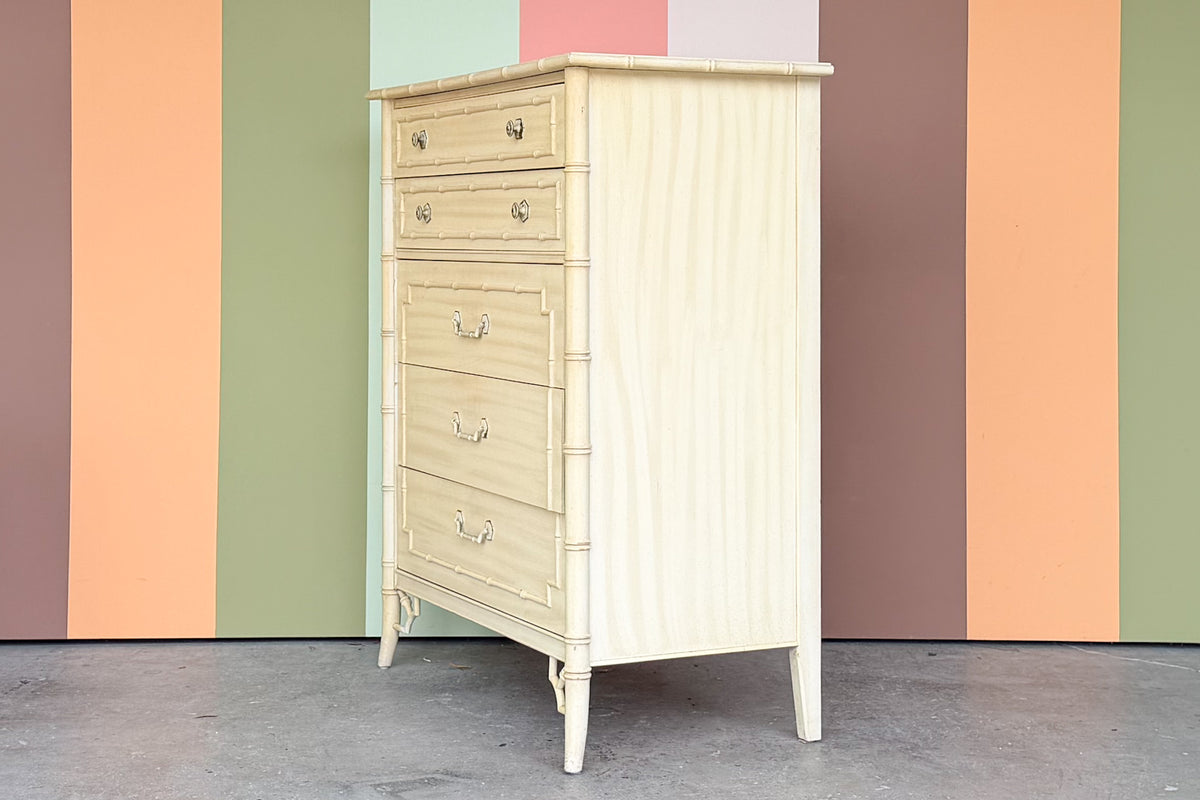 Thomasville Faux Bamboo Tall Chest