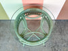 Seafoam Green Ficks Reed Rattan Side Table
