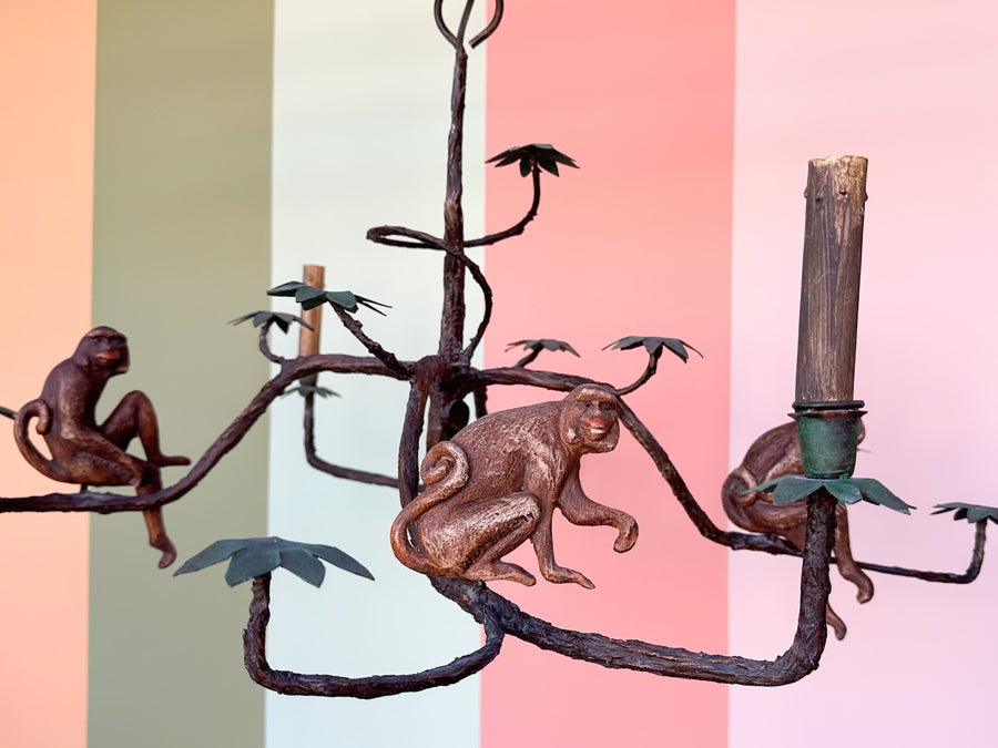 Whimsical Monkey Huebbe Chandelier