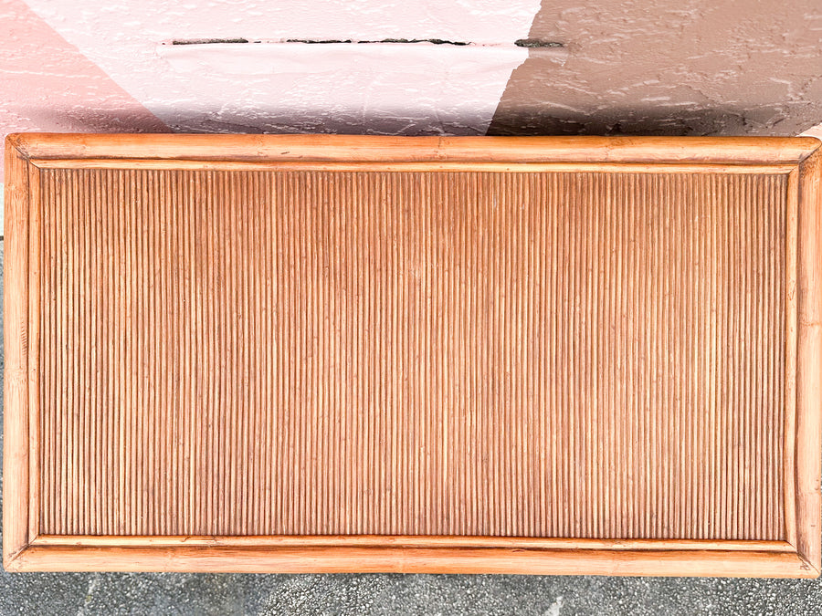 Island Style Pencil Reed Rattan Tall Chest