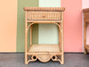 Pair of Whimsical Wicker Nightstands