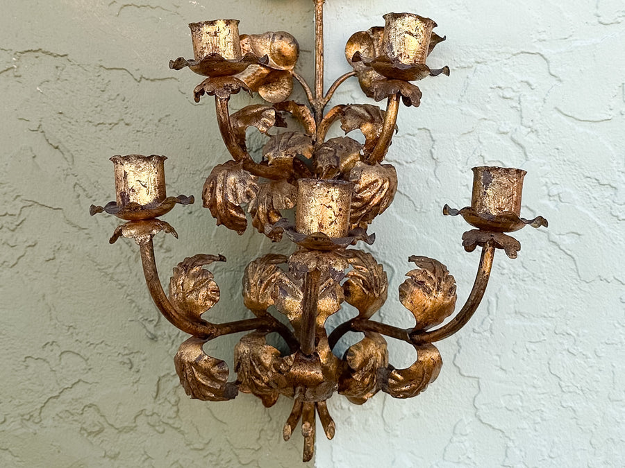 Hollywood Regency Wall Sconce