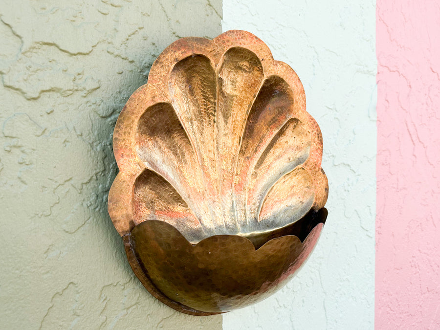 Brass Shell Wall Pocket