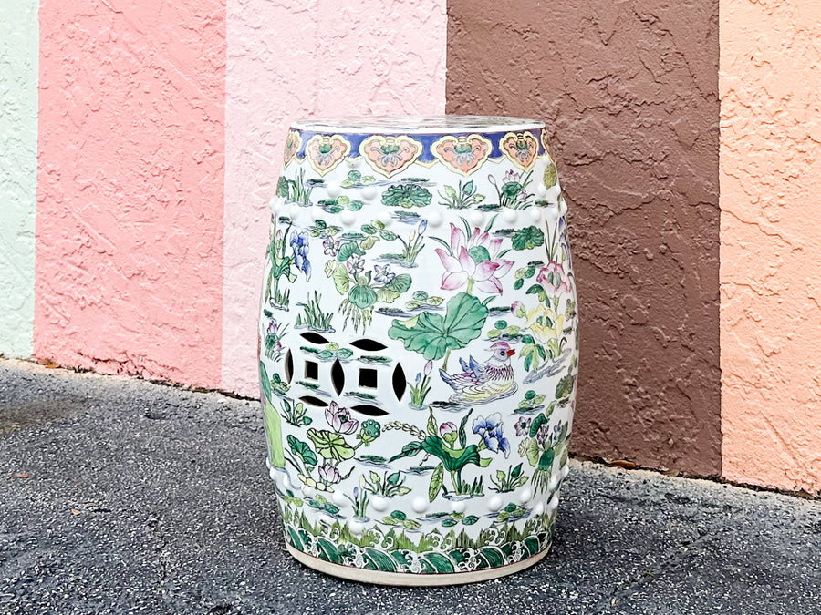 Chinoiserie Chic Garden Seat