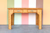 Old Florida Parquet Rattan Desk