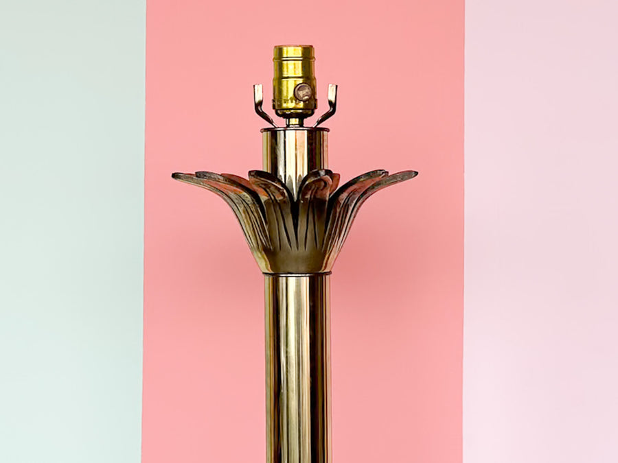 Brass Pineapple Floor Lamp