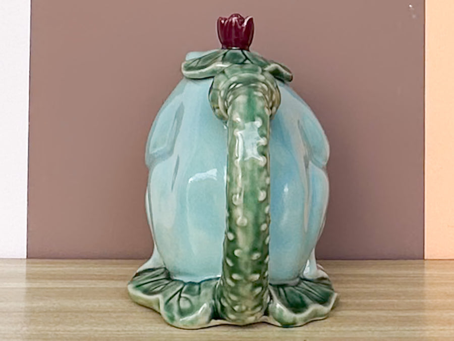 Majolica Frog Sugar and Creamer Set