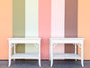 Pair of Painted Chippendale Side Tables