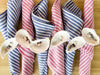 Set of Six Oyster and Pearl Napkin Rings