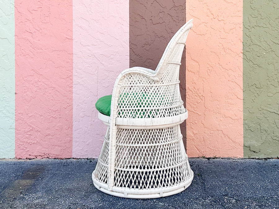 Cute Painted Buri Rattan Chair