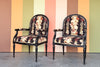 Pair of Shell Upholstered Arm Chairs