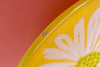 Set of Four Italian Yellow Flower Plates