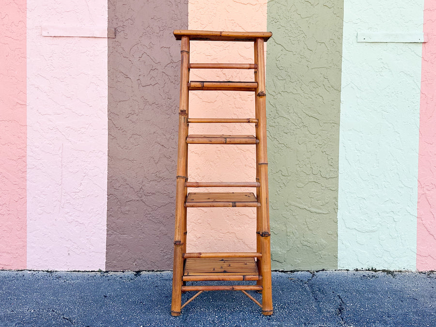 Petite Bamboo Ladder Etagere