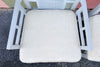 Set of Six Newly Painted Cane and Wood Dining Chairs