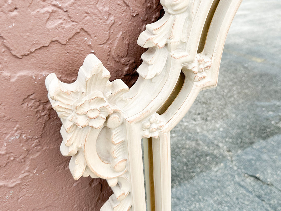Floral Shell Motif Mirror