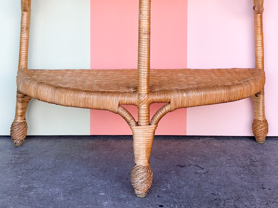 Cute Wicker Demilune