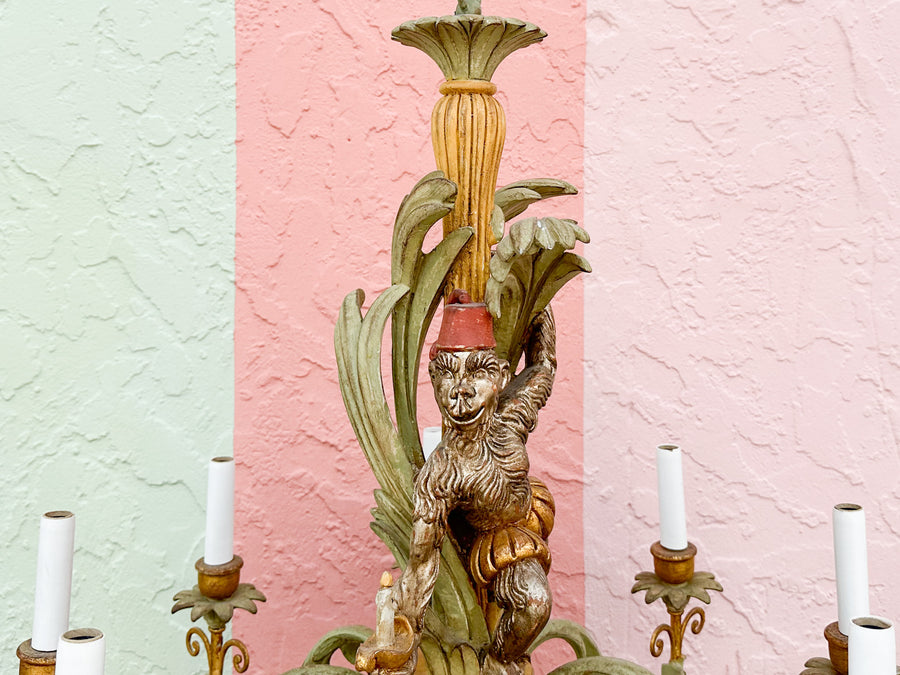 Whimsical Monkey Chandelier