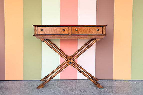 Handsome Faux Bamboo Console