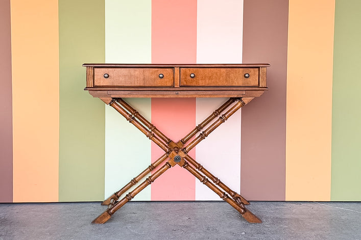 Handsome Faux Bamboo Console