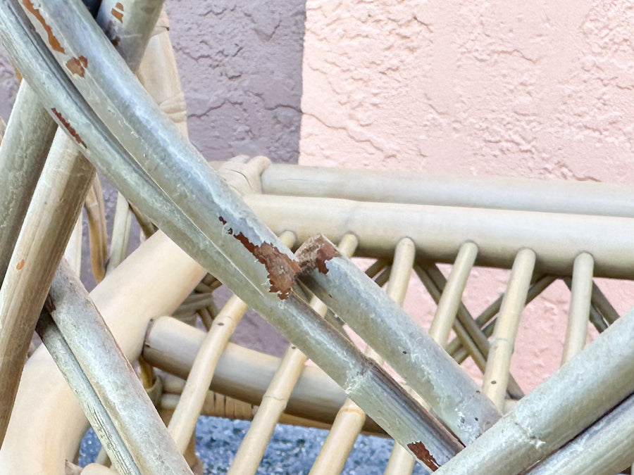 Pair of Ficks Reed Rattan Barrel Chairs