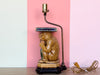 Majolica Style Monkey Lamp