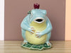 Majolica Frog Sugar and Creamer Set