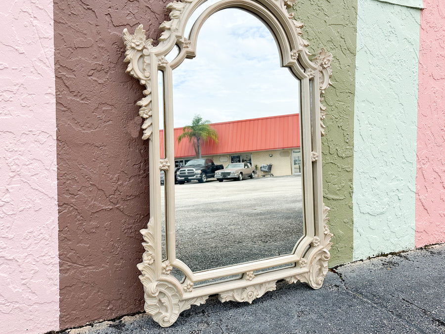 Floral Shell Motif Mirror