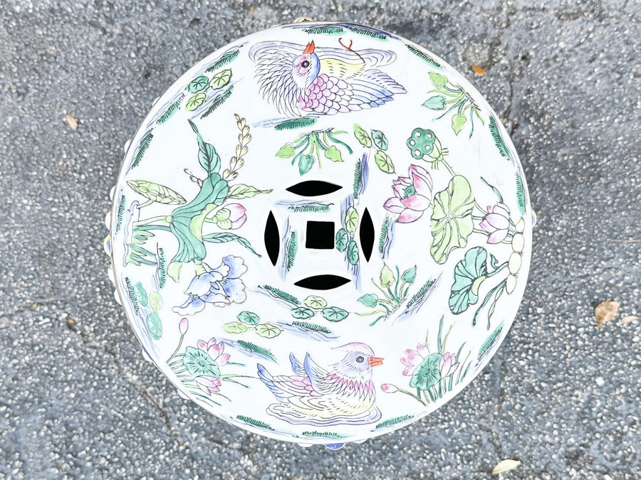 Chinoiserie Chic Garden Seat