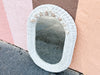 Cute Oval Wicker Shellegance Mirror