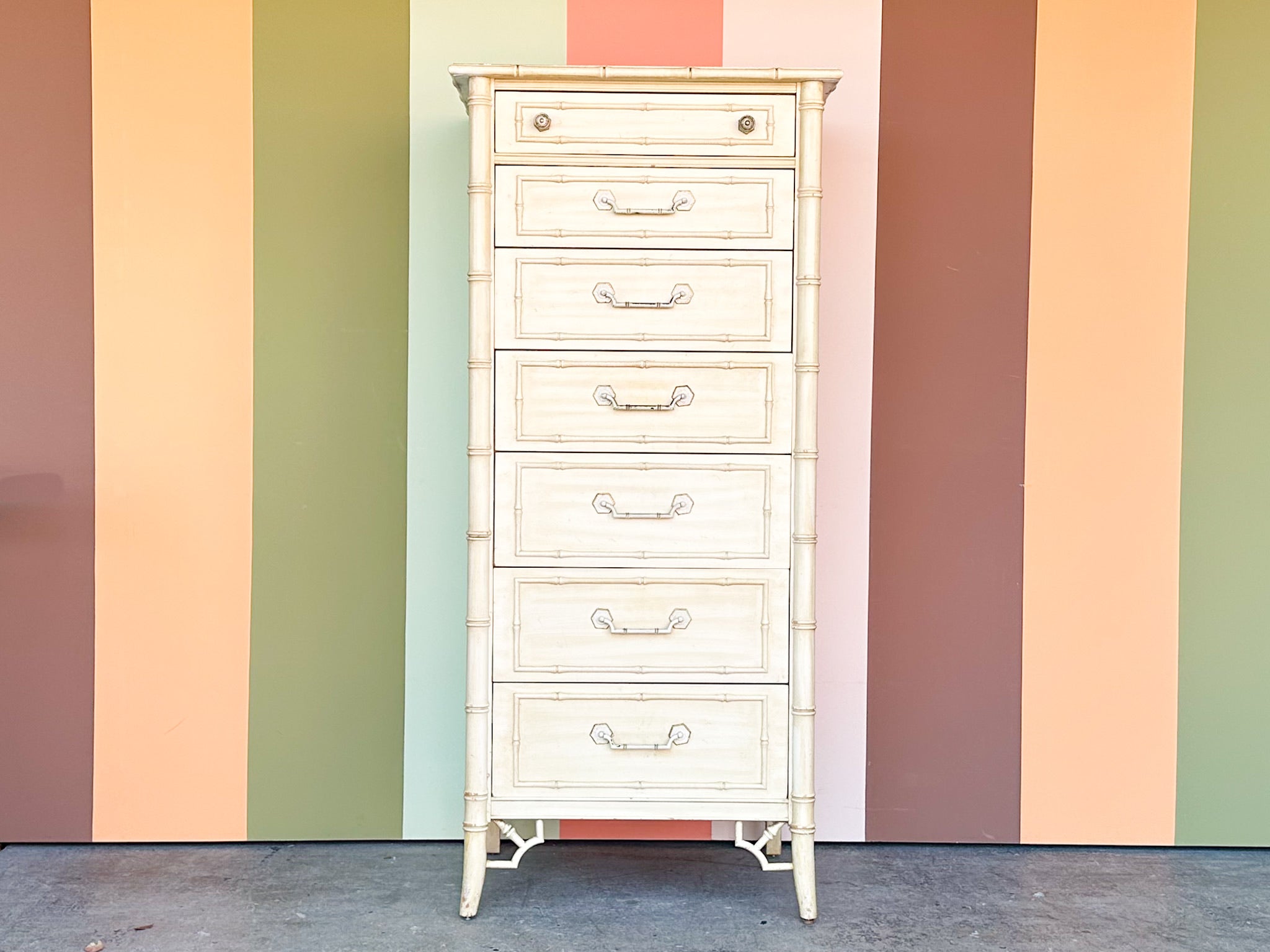 ポジャギ　150×80 ホワイトリネン　No.195 Palm Beach Regency