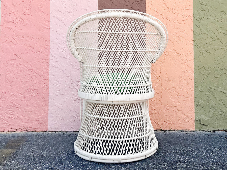 Cute Painted Buri Rattan Chair