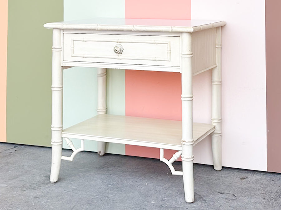 Thomasville Faux Bamboo Nightstand