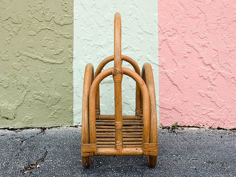 Rattan Magazine Rack