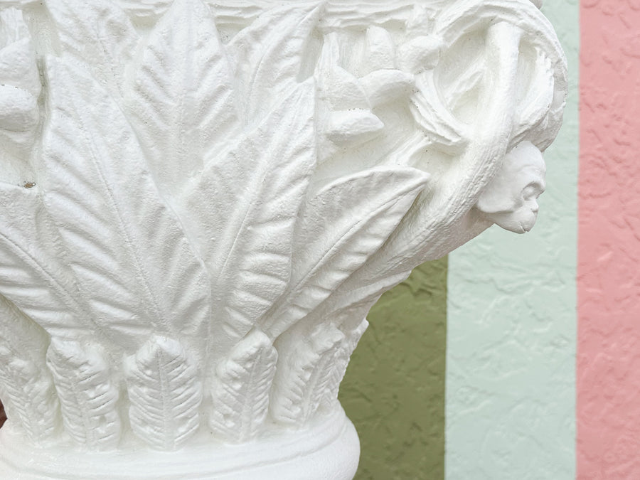 Pair of Plaster Monkey Columns