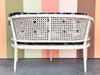 Faux Bamboo and Cane Bench