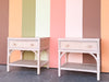 Pair of Coastal Chic Rattan and Wicker Nightstands