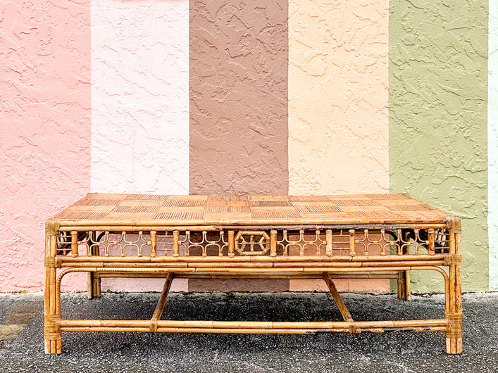 Bamboo Parquet Coffee Table