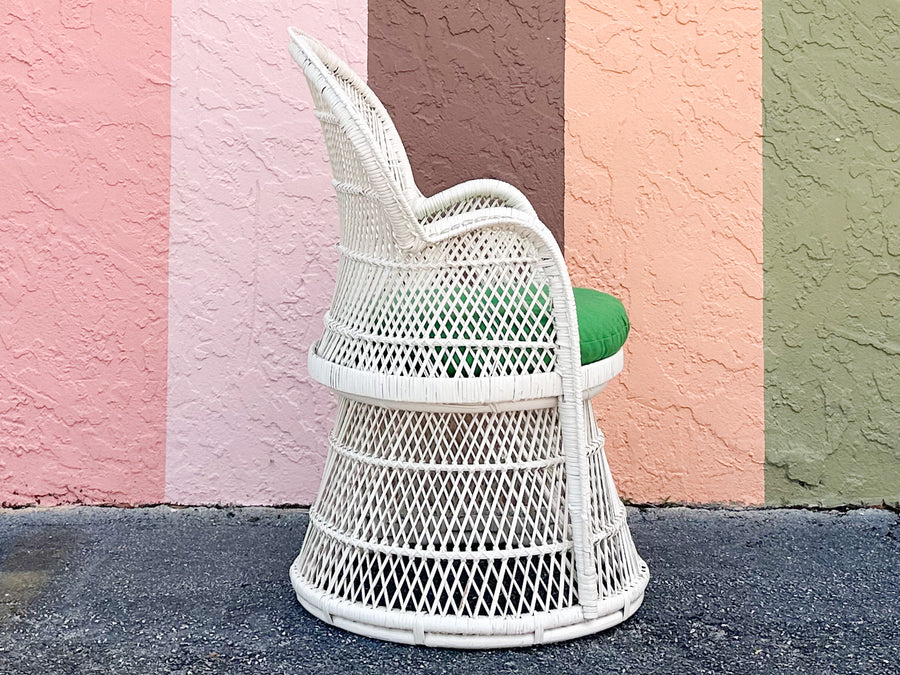 Cute Painted Buri Rattan Chair