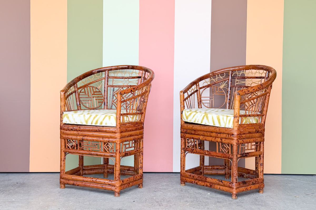 Pair of Brighton Style Bamboo Chairs