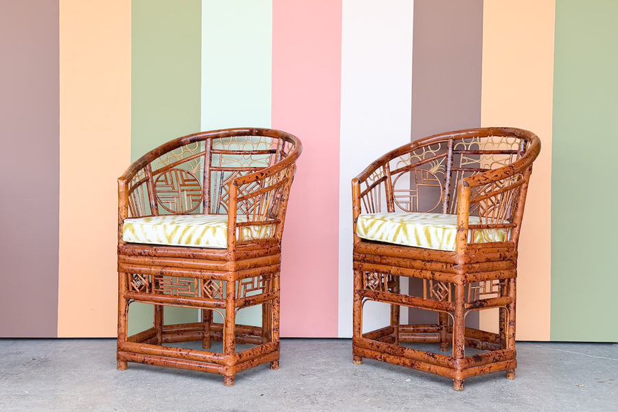 Pair of Brighton Style Bamboo Chairs