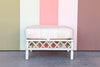 Ficks Reed Rattan Lattice Ottoman