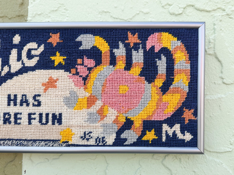 Scorpio Needlepoint Framed Art