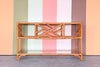 Old Florida Rattan Console
